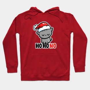 Ho Ho No Christmas Cat Hoodie